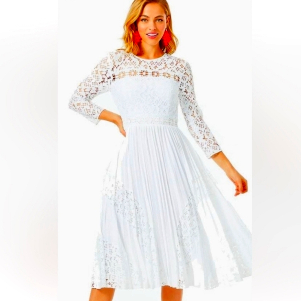 Lilly Pulitzer White Lace Dress